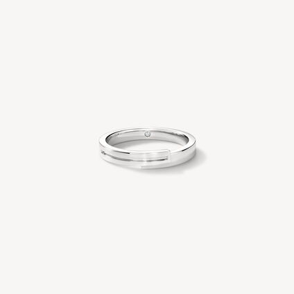 Natural 結婚對戒, 18K 玫瑰金, large