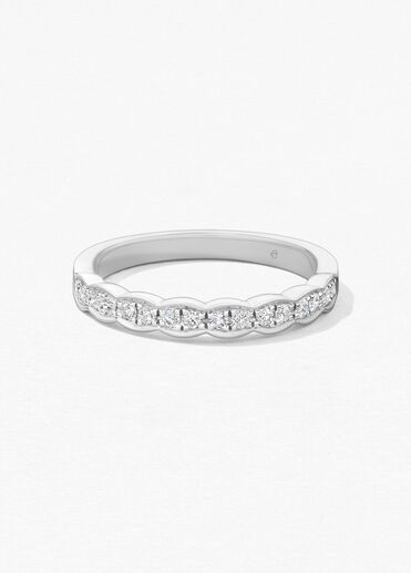 Lorelei Floral 鑽石戒指, 18K 白金 Lorelei Floral 鑽石戒指, 18K 白金, large