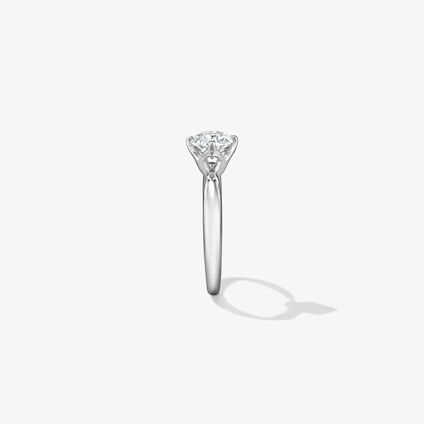 Floral 2 Engagement Ring, Platinum, large
