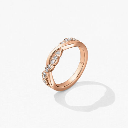Lorelei Double Twisted Ring, 18K Rose Gold Lorelei Double Twisted Ring, 18K Rose Gold, large