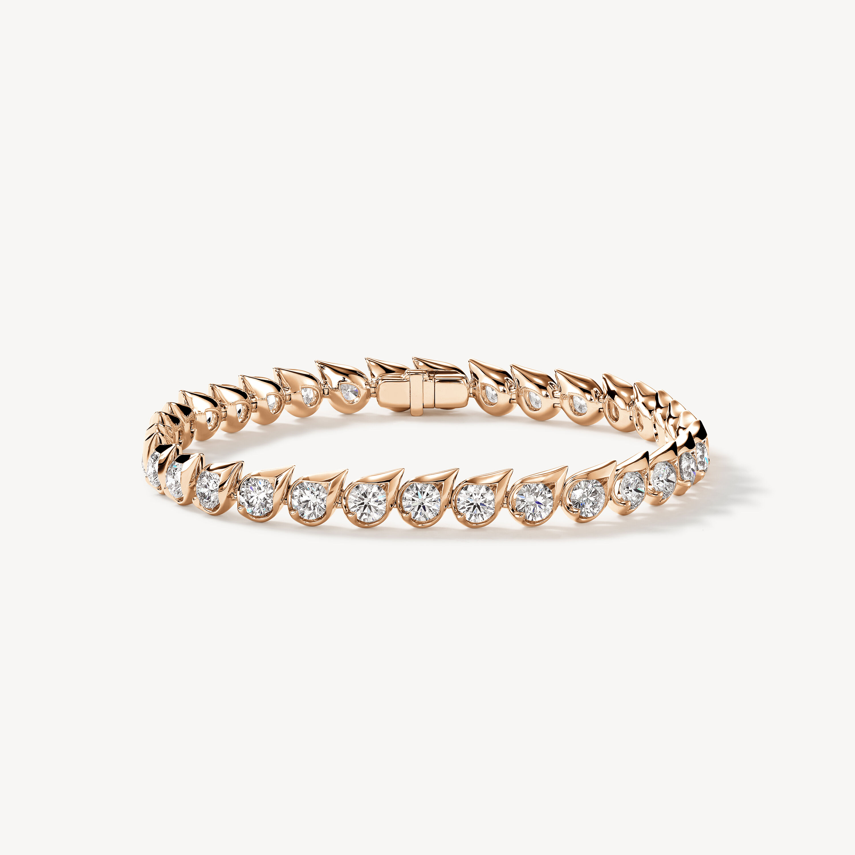 LU Droplet Bracelet, 18K Rose Gold, large