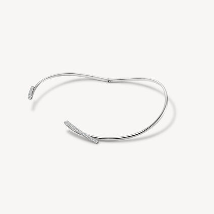 INSIDE/OUT Diamond Flip Choker, 18K White Gold, large