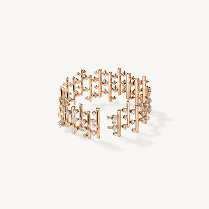 BARRE Multi-Row Large Bracelet, 18K Rose Gold, large