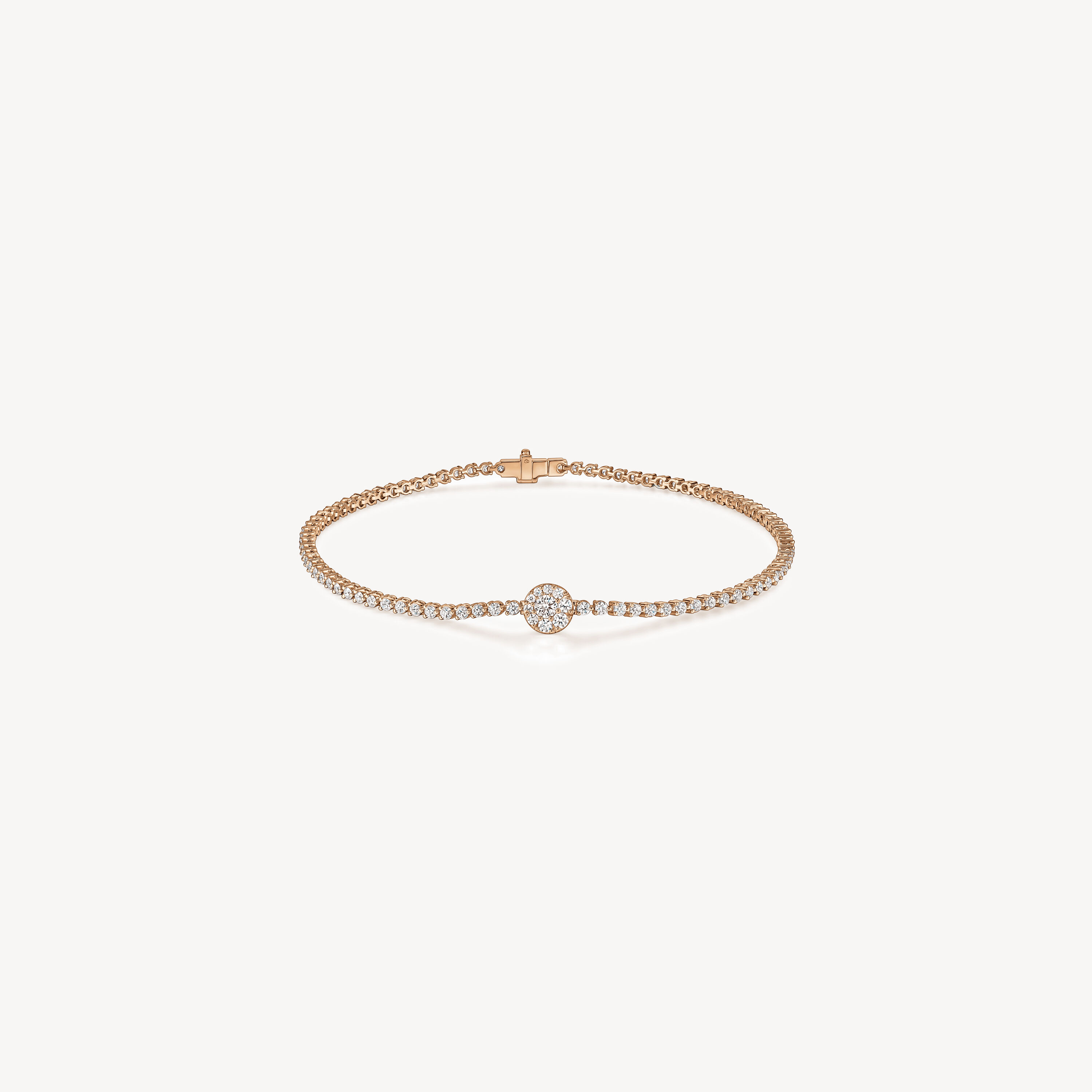 Tessa Diamond Bracelet, 18K Rose Gold, large