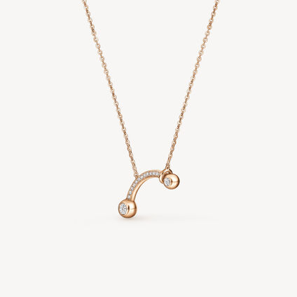 DREAM Comet Pendant Necklace, 18K Rose Gold, large
