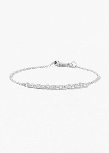 Aerial Dewdrop 鑽石手鏈, 18K 白金 Aerial Dewdrop 鑽石手鏈, 18K 白金, large