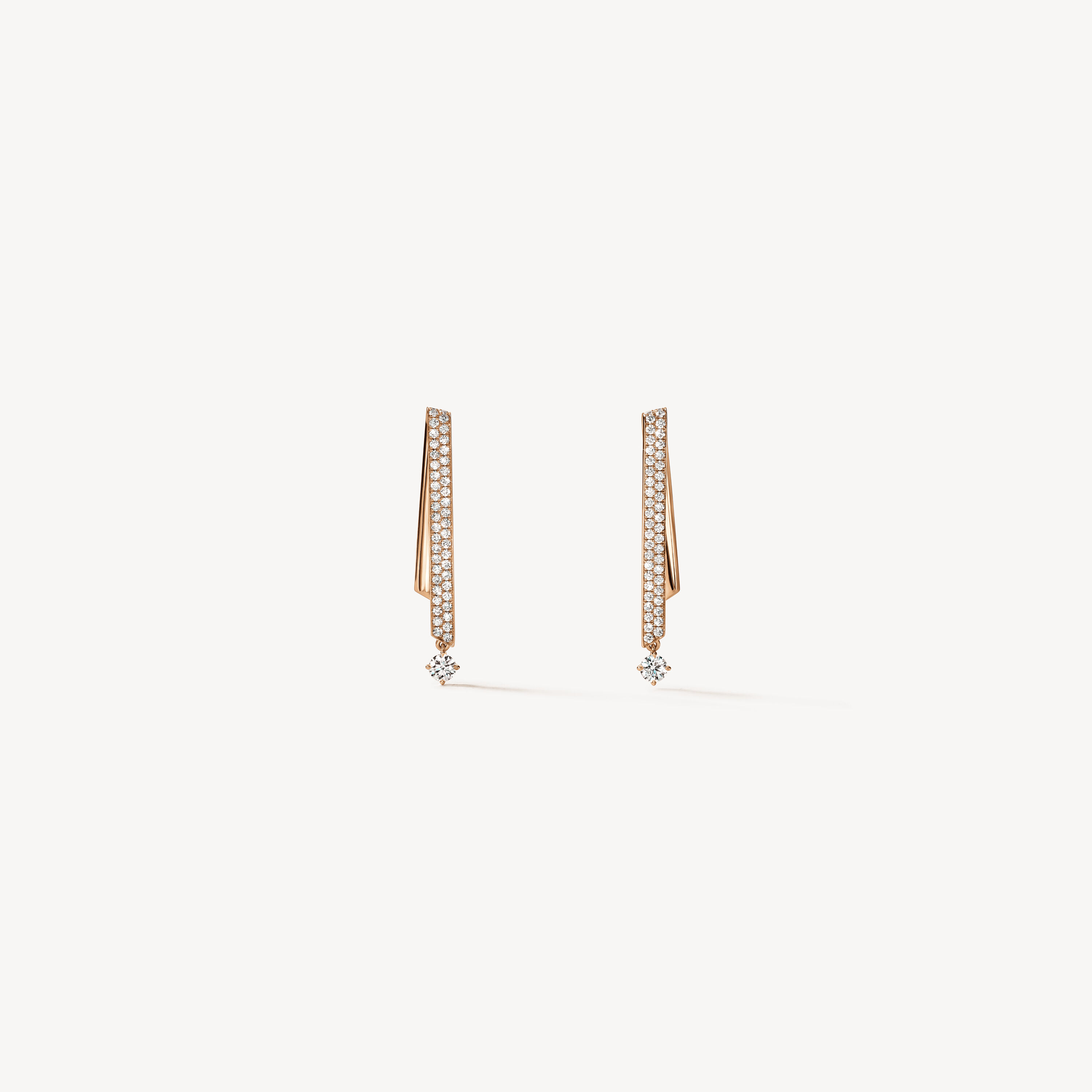 INSIDE/OUT Stiletto Flip 鑽石耳環(小), 18K 玫瑰金, large