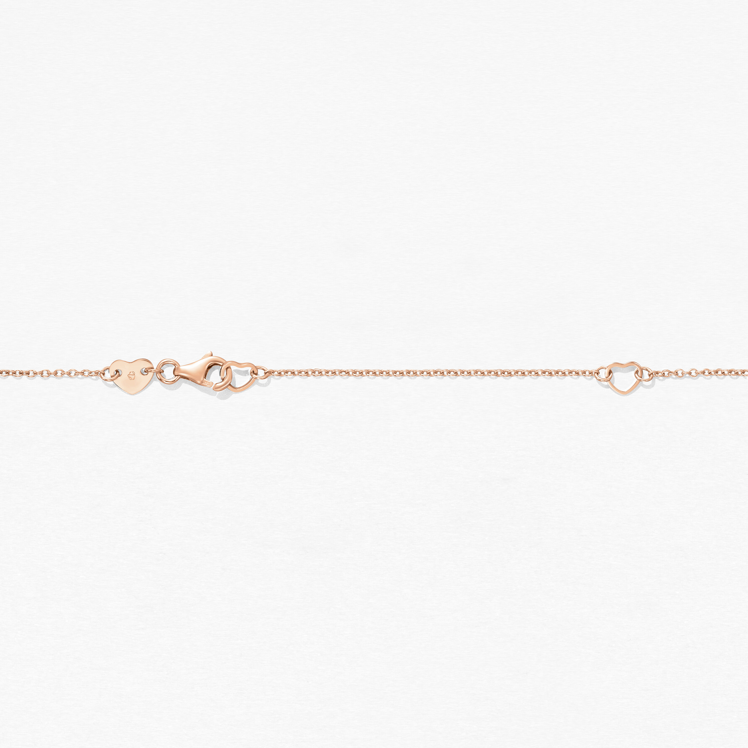 Tessa Diamond Circle Pendant Necklace, 18K Rose Gold, large