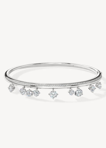 Barre Floating 密鑲鑽石手鐲, 18K 白金 Barre Floating 密鑲鑽石手鐲, 18K 白金, large