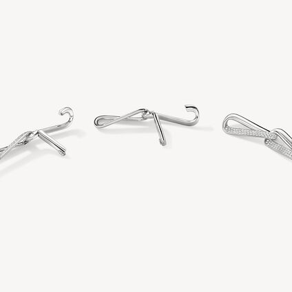 INSIDE/OUT Link 鑽石項鏈, 18K 白金, large