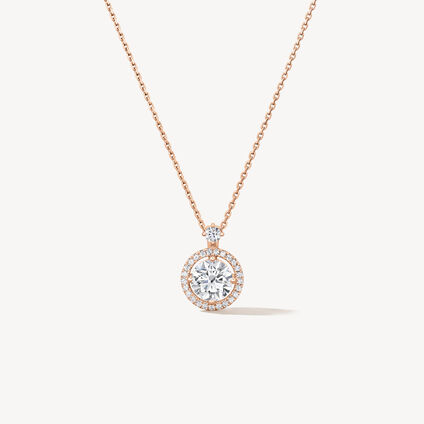 Joy Luxury Pendant Necklace, 18K Rose Gold, large