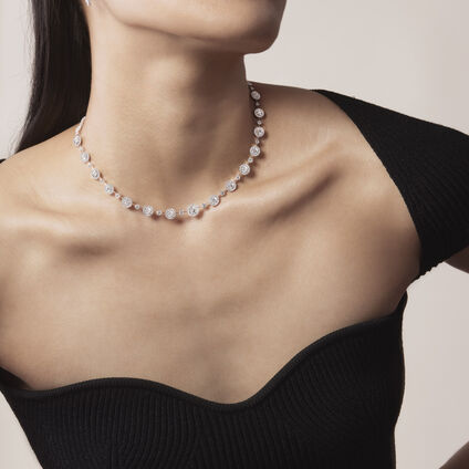 Joy Premium 項鏈, 18K 白金, large