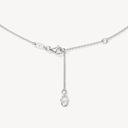 Barre 密鑲鑽石項鍊, 18K 白金, large