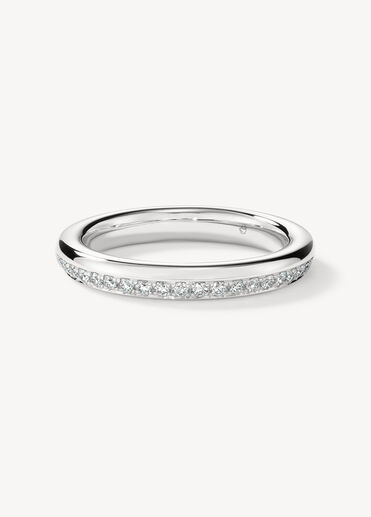 Barre 密鑲鑽石戒指, 18K 白金 Barre 密鑲鑽石戒指, 18K 白金, large