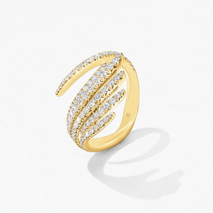 Vela Cocktail Ring, 18K Yellow Gold, large
