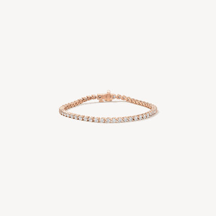 Temptation Three-Prong Bracelet, 18K Rose Gold, large