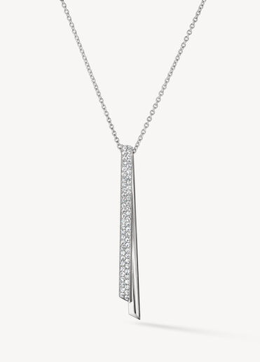 INSIDE/OUT Diamond Flip Drop Pendant Necklace, 18K White Gold INSIDE/OUT Diamond Flip Drop Pendant Necklace, 18K White Gold, large