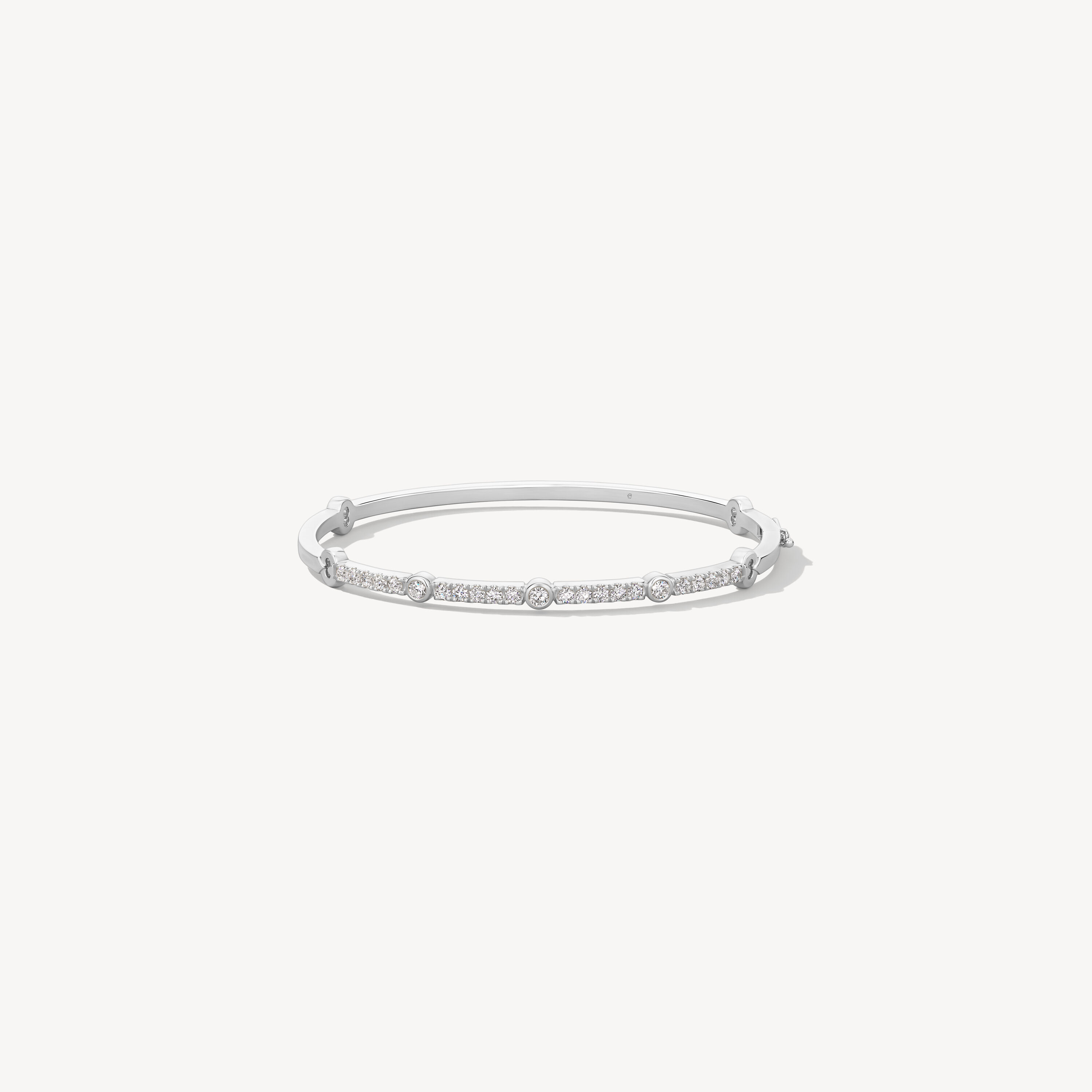 Copley Diamond Bangle, 18K White Gold, large