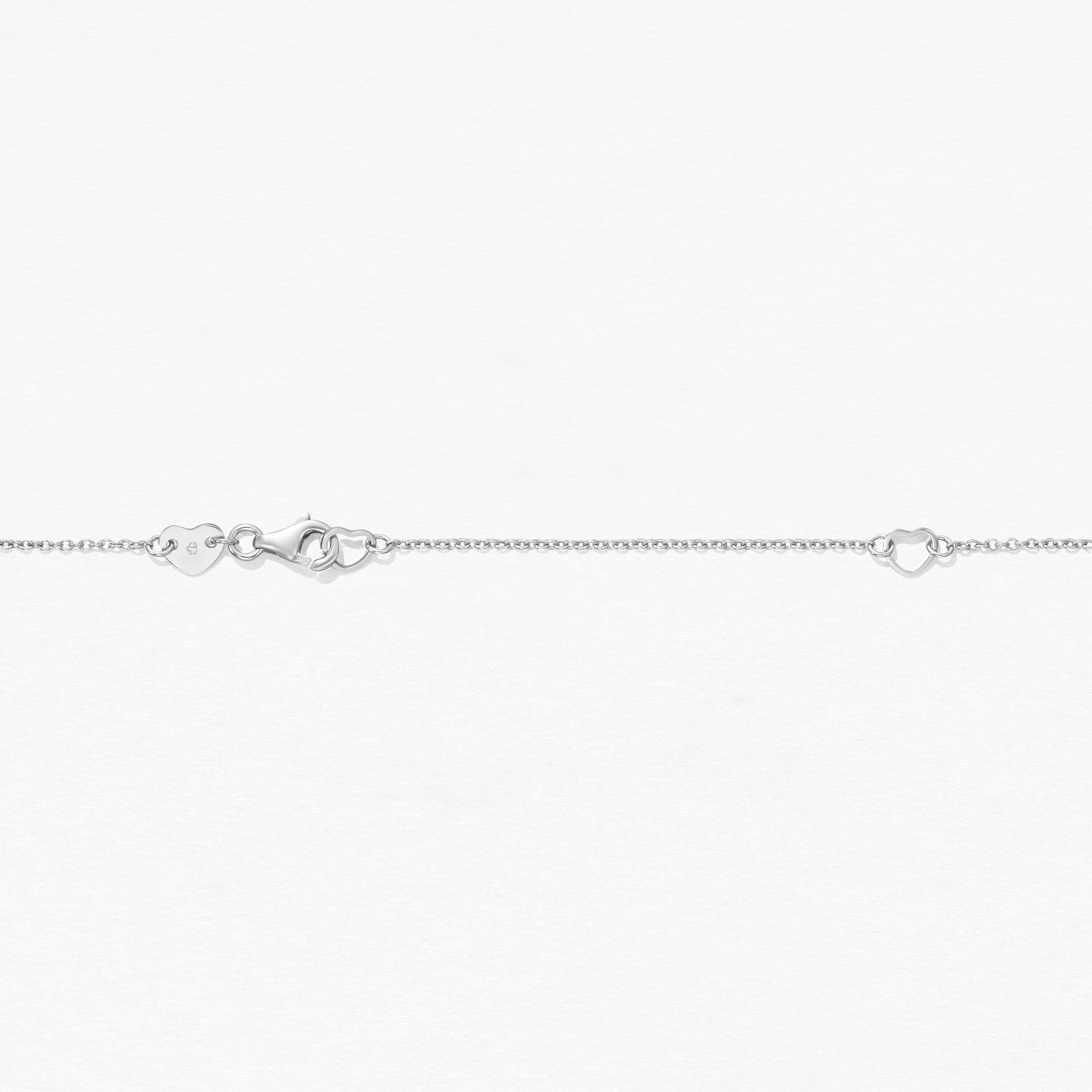 Tessa Diamond Circle Pendant Necklace, 18K White Gold, large