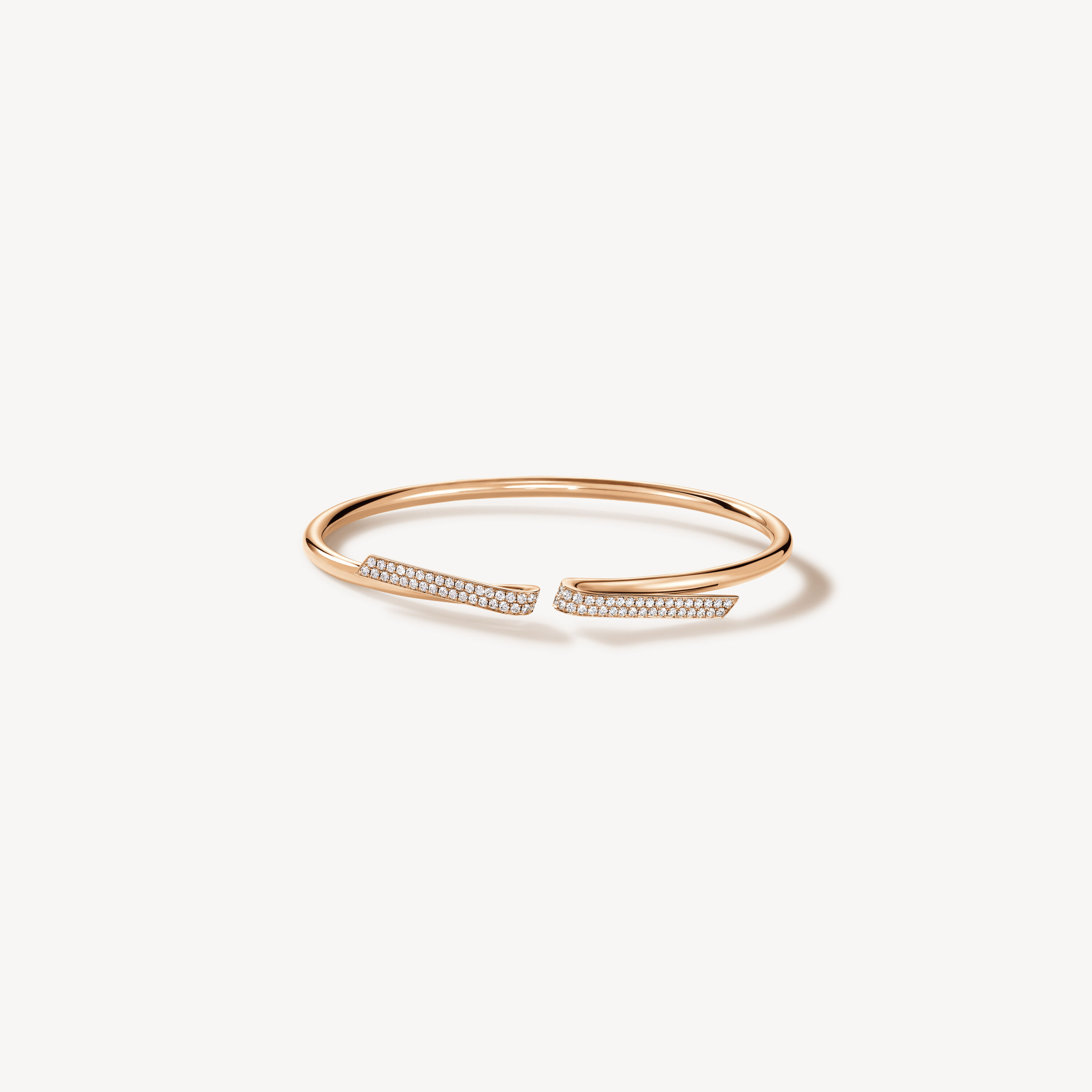 INSIDE/OUT Diamond Flexi Bangle, 18K Rose Gold, large