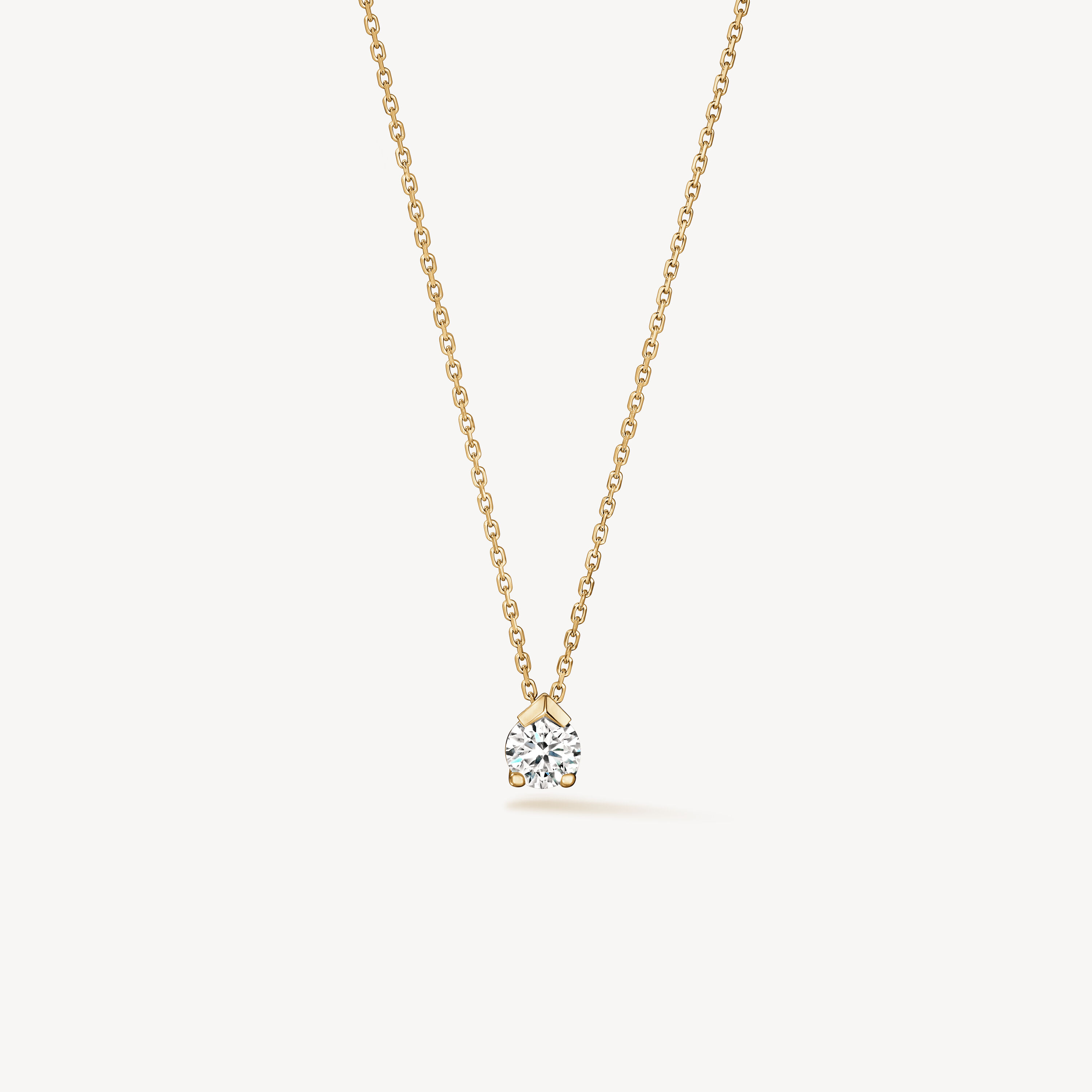 AERIAL 鑽石項鏈, 18K 黄金, large