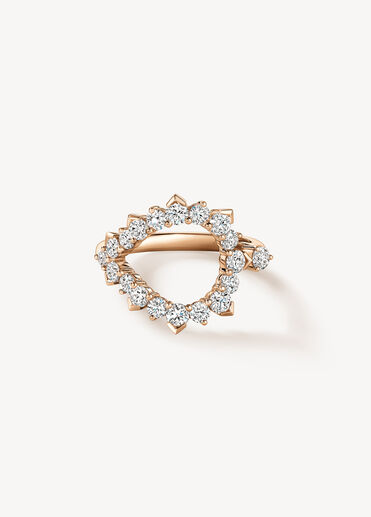 Aerial Open Sunburst Wrap 鑽石戒指, 18K 玫瑰金 Aerial Open Sunburst Wrap 鑽石戒指, 18K 玫瑰金, large