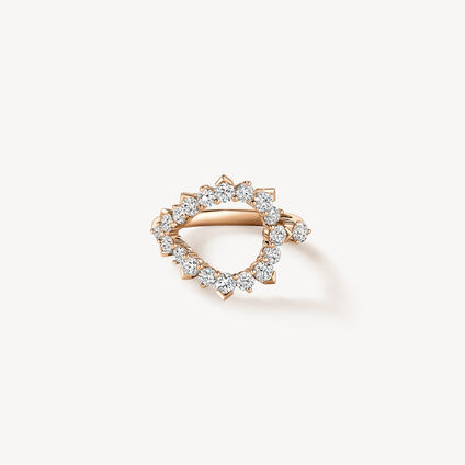 Aerial Open Sunburst Wrap 鑽石戒指, 18K 玫瑰金 Aerial Open Sunburst Wrap 鑽石戒指, 18K 玫瑰金, large