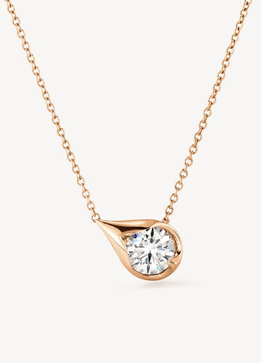 LU Droplet 鑽石項鏈, 18K 玫瑰金 LU Droplet 鑽石項鏈, 18K 玫瑰金, large