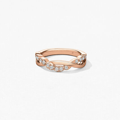 Lorelei Double Twisted Ring, 18K Rose Gold Lorelei Double Twisted Ring, 18K Rose Gold, large