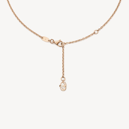 INSIDE/OUT Diamond Link Pendant Necklace, 18K Rose Gold, large
