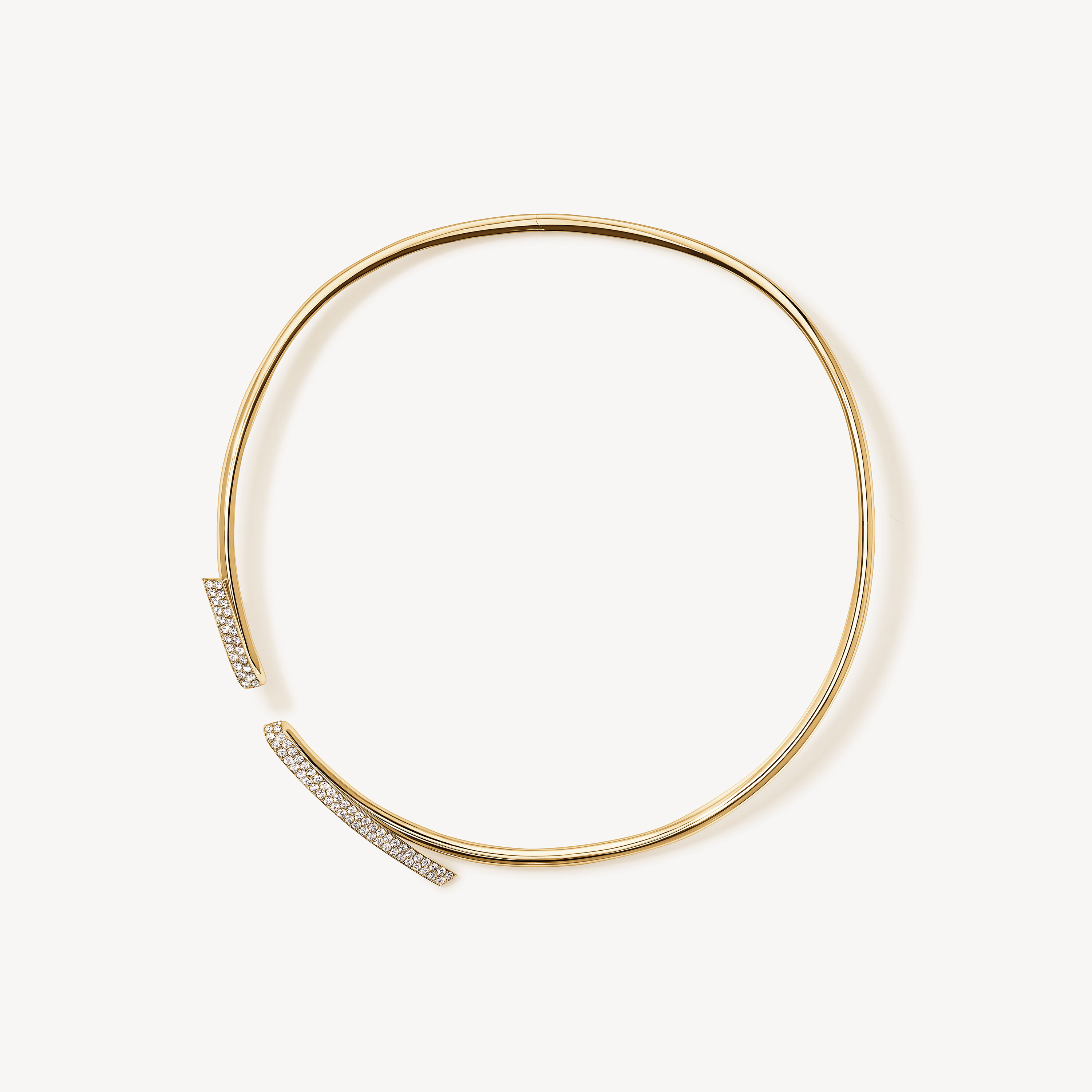 INSIDE/OUT Diamond Flip Choker, 18K Yellow Gold, large