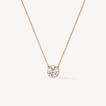 Celebration 鑽石項鏈, 18K 玫瑰金, large