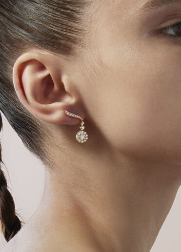 Vela Drop 鑽石耳環, 18K 白金 Vela Drop 鑽石耳環, 18K 白金, large