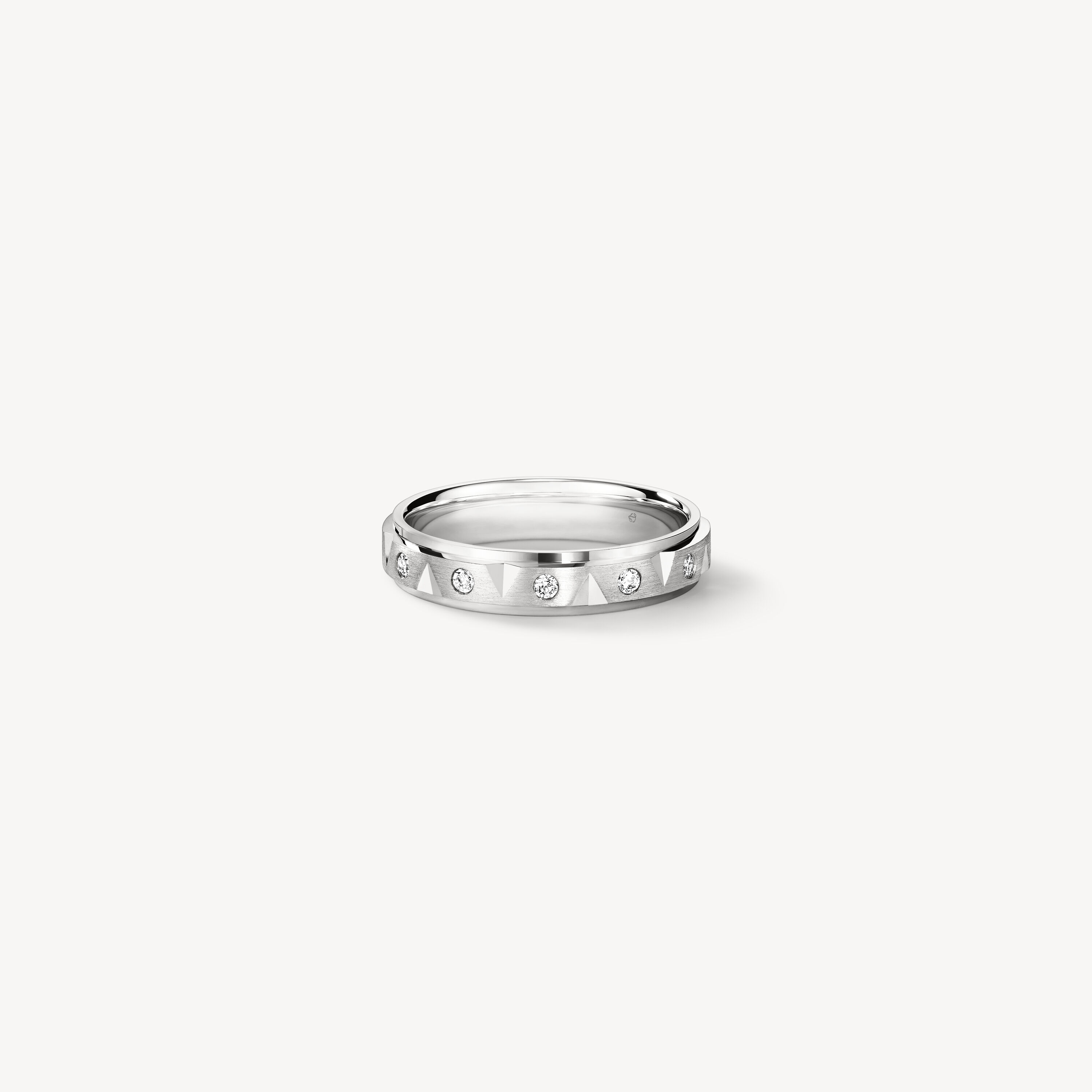 Love Chevron Eternity 結婚對戒 , 鉑金, large