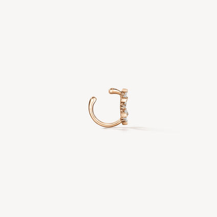 Aerial Open Sunburst 鑽石耳夾, 18K 玫瑰金 Aerial Open Sunburst 鑽石耳夾, 18K 玫瑰金, large