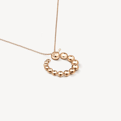 DREAM CIRCLE 鑽石項鏈 , 18K 玫瑰金, large