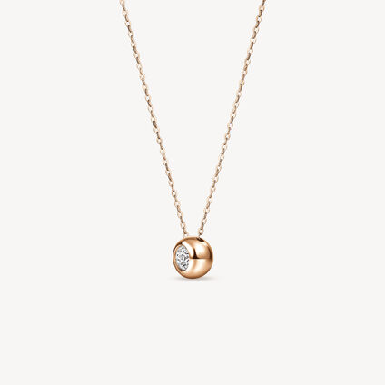 DREAM Solo Pendant Necklace, 18K Rose Gold, large