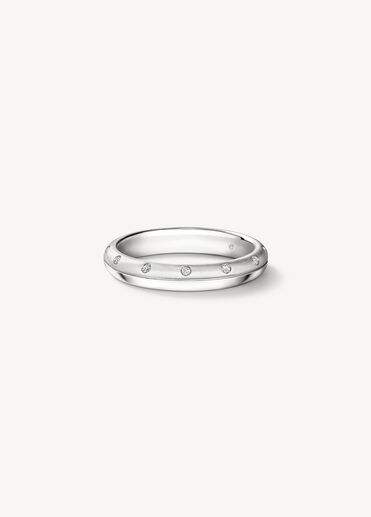 LOVE Satin Finish 結婚對戒, 鉑金 LOVE Satin Finish 結婚對戒, 鉑金, large