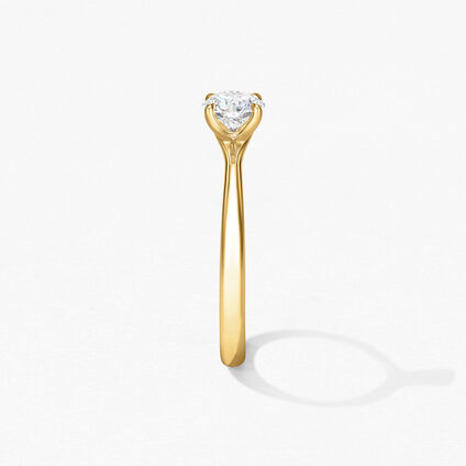 Vela Solitaire Ring, 18K Yellow Gold Vela Solitaire Ring, 18K Yellow Gold, large