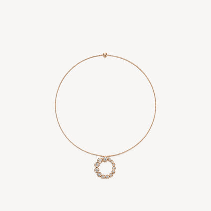 DREAM CIRCLE 鑽石項鏈 , 18K 玫瑰金, large
