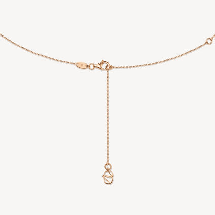 BARRE Mini Floating Diamond Pendant Necklace, 18K Rose Gold, large
