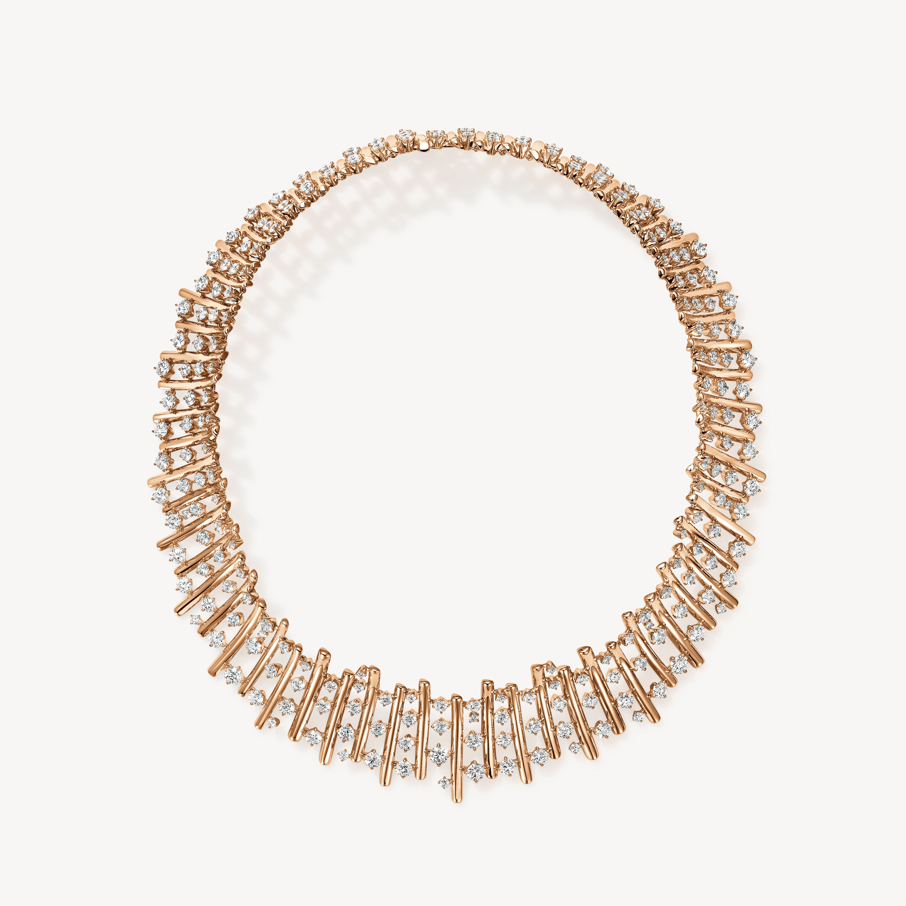 BARRE Multi-Row Choker, 18K Rose Gold, large