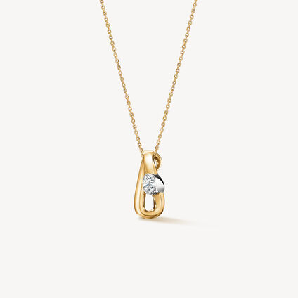 INSIDE/OUT Single Diamond Pendant Necklace, INSIDE/OUT Single Diamond Pendant Necklace, , large