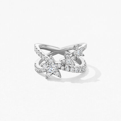 Illa Star Of The Show Ring, 18K White Gold, large