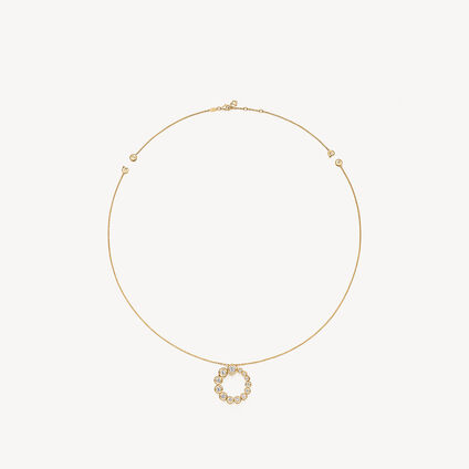 DREAM CIRCLE CONVERTIBLE PENDANT NECKLACE, 18K Yellow Gold, large