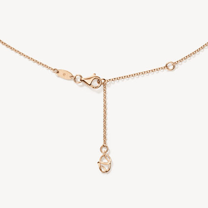 BARRE Floating鑽石項鏈, 18K 玫瑰金, large