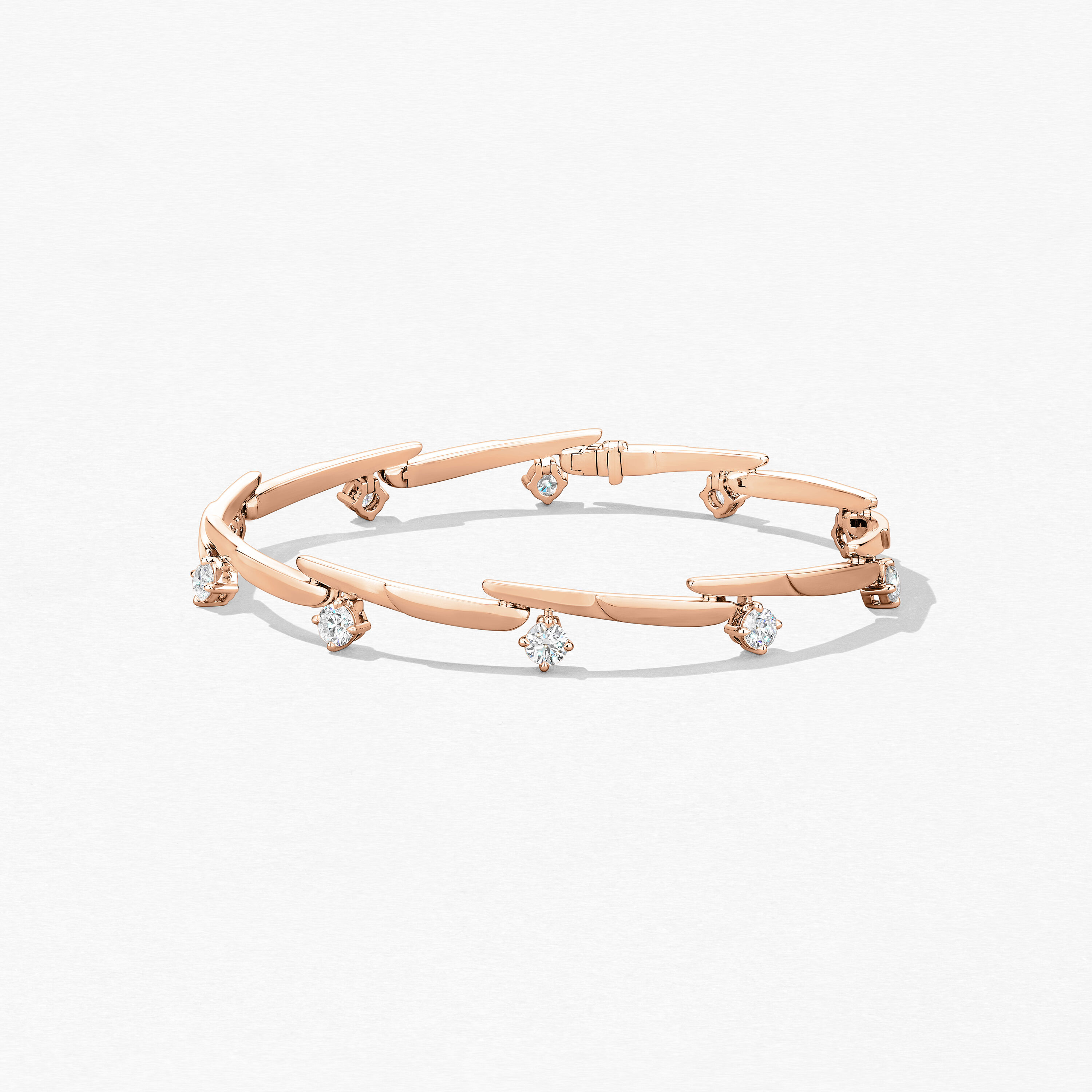 Vela Crossover Bracelet, 18K Rose Gold, large
