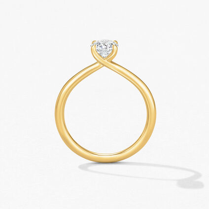 Vela Solitaire Ring, 18K Yellow Gold Vela Solitaire Ring, 18K Yellow Gold, large