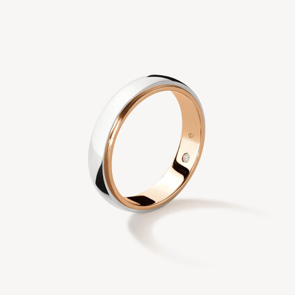 Star 結婚對戒, 鉑金和18K 玫瑰金, large