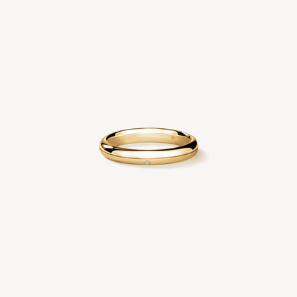 LOVE Satin Finish 結婚對戒, 18K 黄金, large